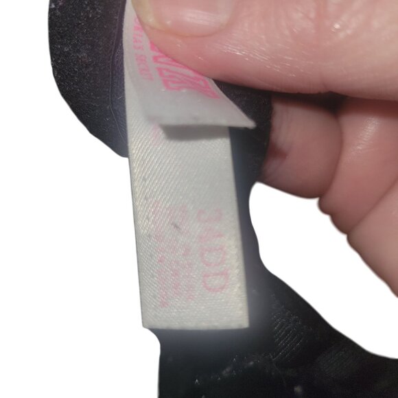 Victorias Secret Pink Black Lace 34DD Push-Up Bra‎ With Adjustable Straps - Picture 4 of 6